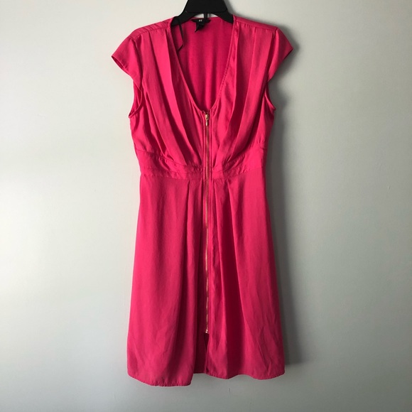 H&M Dresses & Skirts - H&M Pink Zipper Front Dress size 14